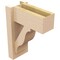 Ekena Millwork 6-in W x 12-in D x 16-in H Funston Block Rough Cedar Woodgrain TimberThane Outlooker, Primed Tan OUTUR060X12X16FST44RCPR - alternate 4
